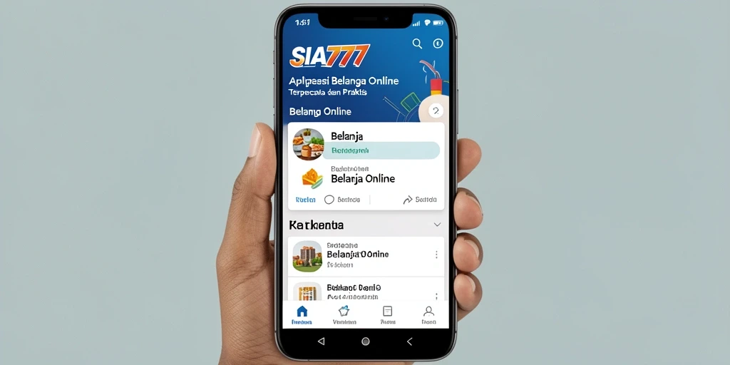 Antarmuka aplikasi SIA777 yang sederhana dan mudah digunakan.